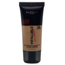 Load image into Gallery viewer, L'Oréal Paris Infallible Pro Matte Foundation - 108 Caramel Beige