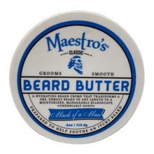 Load image into Gallery viewer, Maestro's Classic Beard Butter Mark Of A Man Blend 4 oz