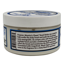 Load image into Gallery viewer, Maestro's Classic Beard Butter Mark Of A Man Blend 4 oz