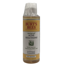 Load image into Gallery viewer, Burt's Bees Natural Acne Solutions Purifying Gel Cleanser 5 oz