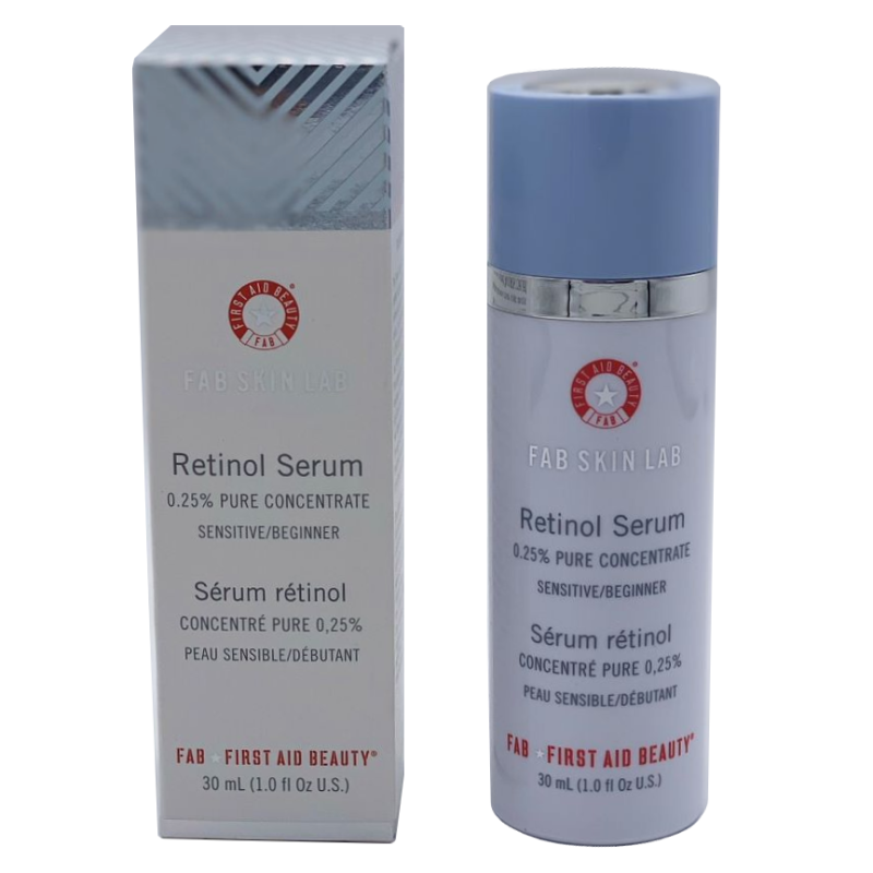 Authentic First Aid Beauty FAB Skin Lab Retinol Serum .25% Pure Concentrate Anti-Aging NIB