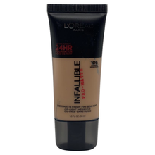 Load image into Gallery viewer, L&#39;Oréal Paris Infallible Pro Matte Foundation - 106 Sun Beige