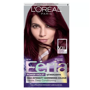 L'Oréal Paris Feria Multi-Faceted Shimmering Hair Colour - V38 Intense Deep Violet