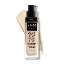 Load image into Gallery viewer, NYX Can&#39;t Stop Won&#39;t Stop Full Coverage Foundation - 01  Pale