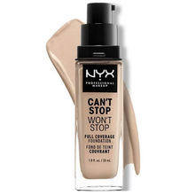 Load image into Gallery viewer, NYX Can&#39;t Stop Won&#39;t Stop Full Coverage Foundation - 02 Alabaster