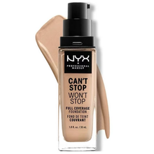 Load image into Gallery viewer, NYX Can&#39;t Stop Won&#39;t Stop Full Coverage Foundation - 07 Natural