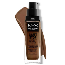 Load image into Gallery viewer, NYX Can&#39;t Stop Won&#39;t Stop Full Coverage Foundation - 19 Mocha