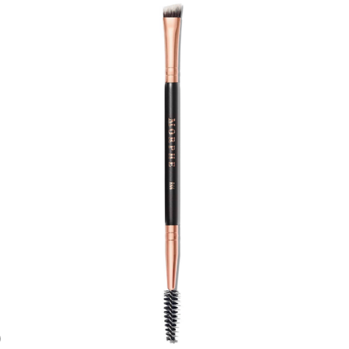 Morphe Makeup Brushes Collection Rose Gold - R44 Angled Liner/Spoolie Eyebrow