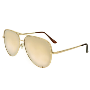 Quay Australia High Key Sunglasses - Gold/Gold