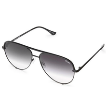 Load image into Gallery viewer, Quay Australia High Key Sunglasses - Black/Silver