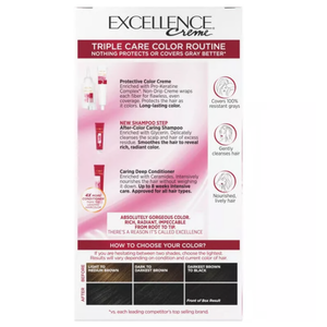 L'Oreal Paris Excellence Triple Protection Permanent Hair Color - 1 Black