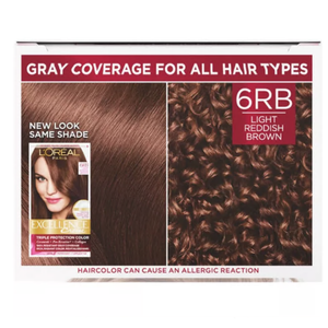 L'Oreal Paris Excellence Triple Protection Permanent Hair Color - 6RB Light Reddish Brown