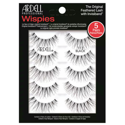 Ardell Professional Eyelashes Wispies 5 Pairs Multipack - 113 Black