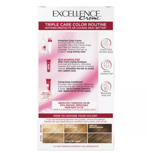 L'Oreal Paris Excellence Triple Protection Permanent Hair Color - 7 Dark Blonde