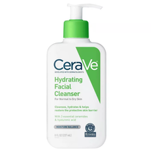 Load image into Gallery viewer, CeraVe Hydrating Facial Cleanser For Normal To Dry Skin 8 oz