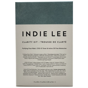 Indie Lee Clarity Kit Lotion COQ-10, Purifying Face Wash & Active Oil-Free Moisturizer