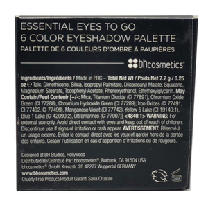 BH Cosmetics 6 Color Eyeshadow Palette - Essential Eyes To Go