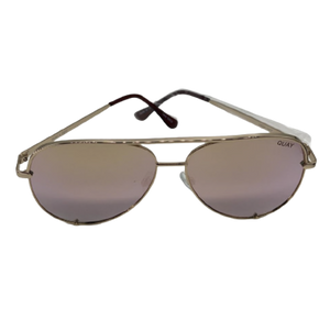 Quay Australia High Key Sunglasses - Gold/Gold