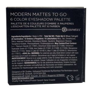 BH Cosmetics 6 Color Eyeshadow Palette - Modern Mattes To Go