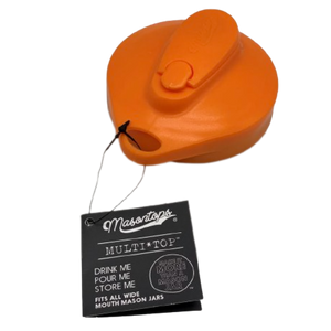 Masontops Orange Wide Mouth Lid