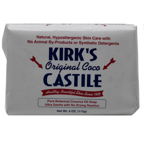 Kirk's Original Coco Castile Pure Botanical Coconut Oil Soap 4 oz