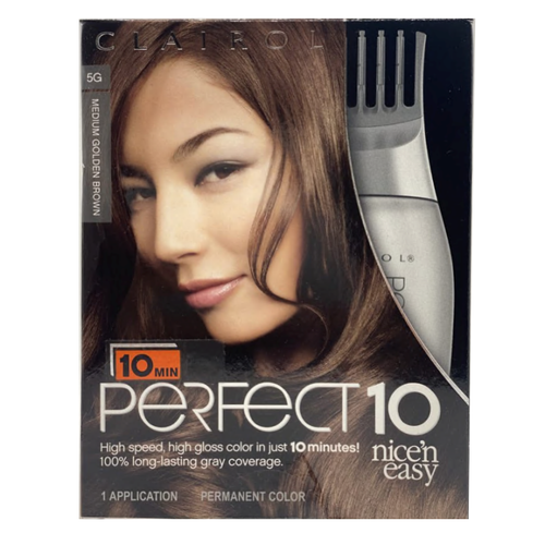 Clairol Perfect 10 Nice'n Easy Hair Permanent Color - 5G Medium Golden Brown