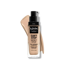 Load image into Gallery viewer, NYX Can&#39;t Stop Won&#39;t Stop Full Coverage Foundation - 06 Vanilla