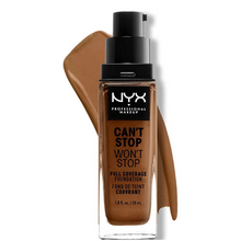 Load image into Gallery viewer, NYX Can&#39;t Stop Won&#39;t Stop Full Coverage Foundation - 16.7 Warm Mahogany