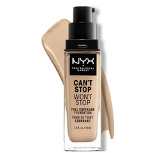 Load image into Gallery viewer, NYX Can&#39;t Stop Won&#39;t Stop Full Coverage Foundation - 6.3 Warm Vanilla