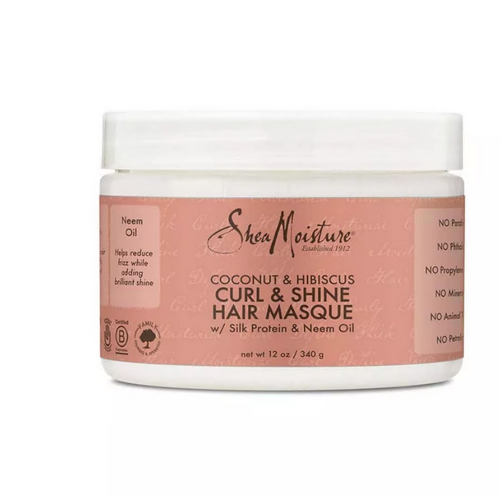 Shea Moisture Coconut & Hibiscus Curl & Shine Hair Masque 12 oz