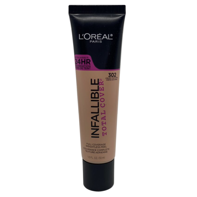 L'Oréal Paris Infallible Total Cover Foundation - 302 Creamy Natural