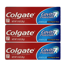 Load image into Gallery viewer, Colgate Cavity Protection Toothpaste with Fluoride 1 oz - 3 ct