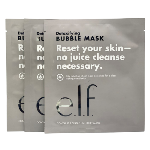 e.l.f. Cosmetics Detoxifying Bubble Face Sheet Masks - 3 ct