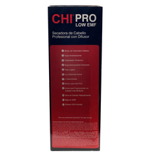 Load image into Gallery viewer, CHI PRO LOW EMF Professional Hair Dryer with Diffuser