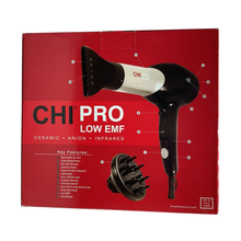 Load image into Gallery viewer, CHI PRO LOW EMF Professional Hair Dryer with Diffuser