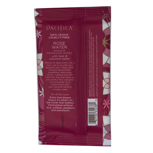 Pacifica Makeup Removing Wipes Rose Water 10 Ct