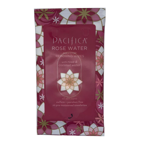 Pacifica Makeup Removing Wipes Rose Water 10 Ct