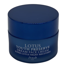 Load image into Gallery viewer, Fresh Mini Lotus Youth Preserve Dream Night Recovery Face Cream 0.23 oz