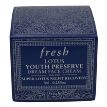 Load image into Gallery viewer, Fresh Mini Lotus Youth Preserve Dream Night Recovery Face Cream 0.23 oz