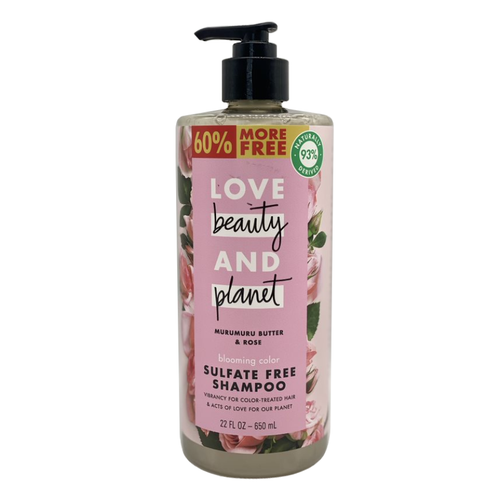 Love Beauty & Planet Murumuru Butter & Rose Blooming Color Shampoo 22 oz