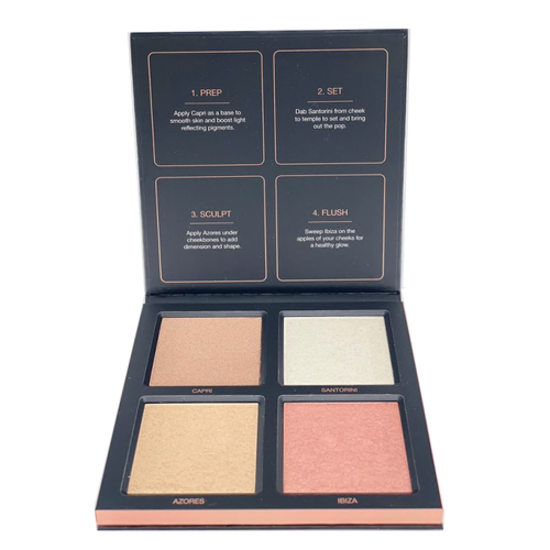 Huda Beauty 3D Highlighter Palette - Pink Sands