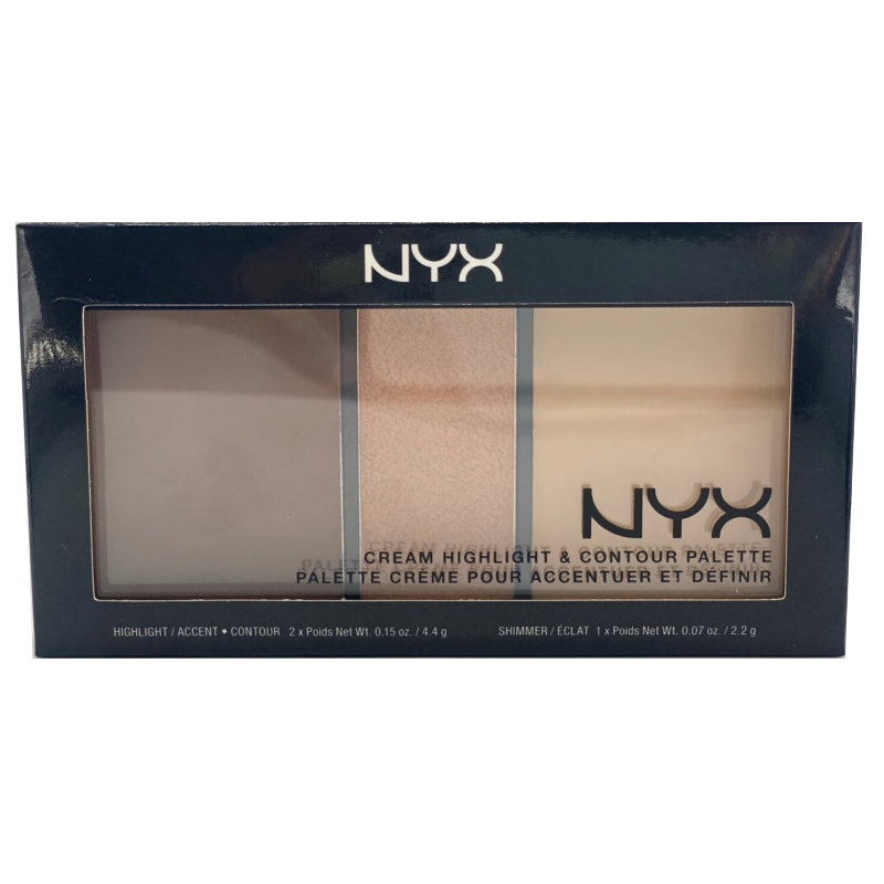 NYX Cream Highlight & Contour Palette - CHCP02 Medium/Moyen – Beautykom
