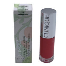 Load image into Gallery viewer, Clinique Pop Splash Lip Gloss + Hydration - 12 Rosewater Pop