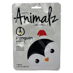 Masque Bar Pretty Animalz Sheet Mask Penguin, Sloth & Reindeer - 3 ct