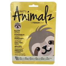 Load image into Gallery viewer, Masque Bar Pretty Animalz Sheet Mask Penguin, Sloth &amp; Reindeer - 3 ct