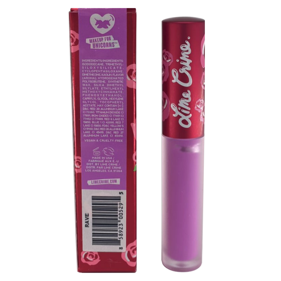 Lime Crime Velvetines Liquid Matte Lipstick - Rave