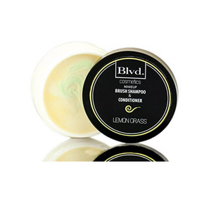 Blvd Cosmetics Makeup Brush Shampoo & Conditioner 2 oz - Lemon Grass