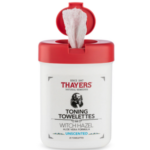 Thayers Unscented Toning Towelettes 30 Ct