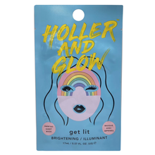 Load image into Gallery viewer, Holler And Glow Get Lit Facial Treatments Printed Sheet Face Mask - 3 ct