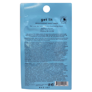 Holler And Glow Get Lit Facial Treatments Printed Sheet Face Mask - 3 ct